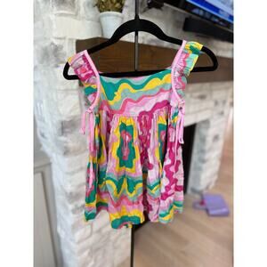 Briton Court Girls Multicolor Groovy Dress Size 2Y